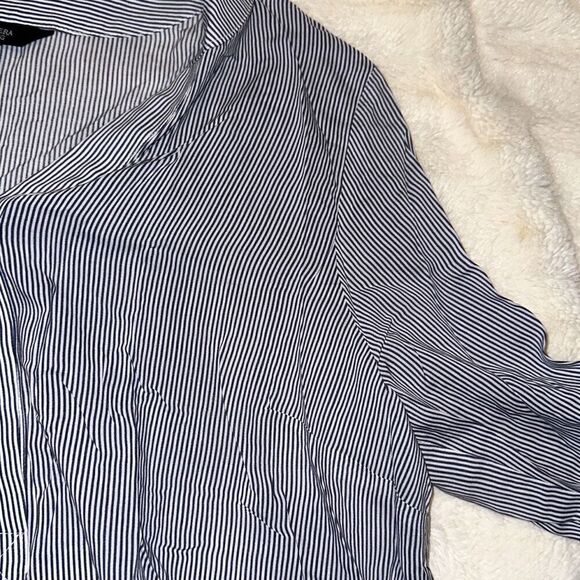 Simply Vera VERAWANG sloped blouseâwith flowing sleeves | Sz M - Picture 4 of 7